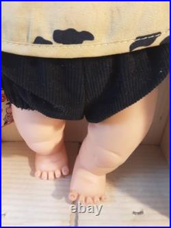 Vintage 1960's Ideal 12 Tiny Pebbles Flintstone Vinyl Doll withBox