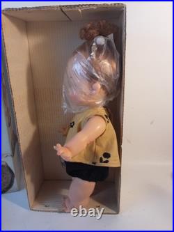 Vintage 1960's Ideal 12 Tiny Pebbles Flintstone Vinyl Doll withBox