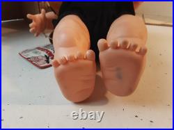 Vintage 1960's Ideal 12 Tiny Pebbles Flintstone Vinyl Doll withBox