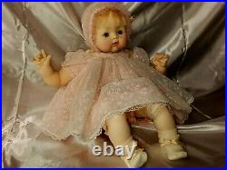 Vintage 1962 Madame Alexander KITTEN 18 Baby Doll in Original Tagged Outfit