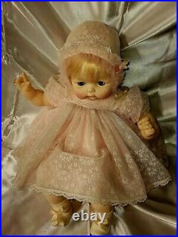 Vintage 1962 Madame Alexander KITTEN 18 Baby Doll in Original Tagged Outfit