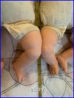 Vintage 1962 Nasco Happy & Nappy Baby Doll Set 17 Hard to find