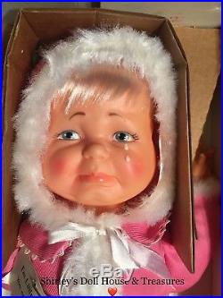 Vintage Antique 1968 Ideal LITTLE BABY LOST 3 Face Doll Voice WORKS MINTY Box
