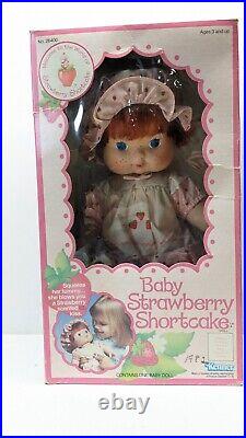 Vintage Box 1982 Baby Strawberry Shortcake Blow Kiss Blowkiss Kisses Doll Read