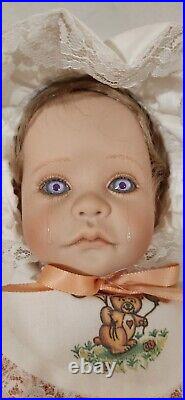 Vintage Crying Baby Doll Penny Michelle witch purple eyes by Marcy Cohen