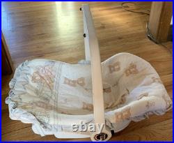 Vintage Doll Carrier Century Kanga Rocka Roo Reborn Baby Doll Seat Bears Ruffles