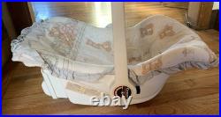 Vintage Doll Carrier Century Kanga Rocka Roo Reborn Baby Doll Seat Bears Ruffles