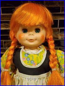 Vintage Eegee Goldberger Georgette Doll Orange Hair Original Clothes RARE Find