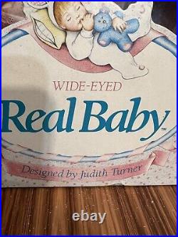 Vintage Hasbro Wide-Eyed Real Baby Doll 1985 By Judith Turner Original Box NRFB