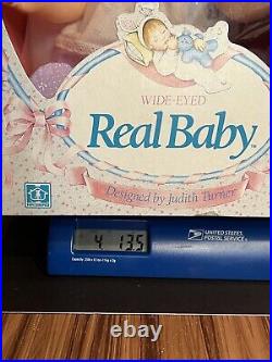 Vintage Hasbro Wide-Eyed Real Baby Doll 1985 By Judith Turner Original Box NRFB