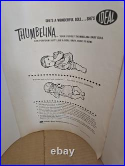 Vintage Ideal Thumbelina Doll 1960's MUSICAL OTT 19 Original Outfit
