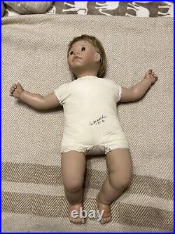 Vintage Lee Middleton First Moment Open Eye Baby Doll 1985 Hand Signed