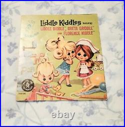 Vintage Liddle Kiddles Doll Florence Niddle Nurse Baby Carriage, and Booklet