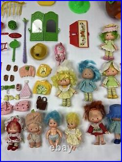 Vintage Lot of Strawberry Shortcake Dolls PLUS Animals, Accessories & Furniture
