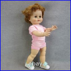 Vintage MA Kathleen Doll Follow Me Eyes Rooted Hair 22 Posable Toddler