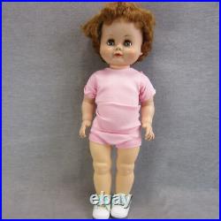 Vintage MA Kathleen Doll Follow Me Eyes Rooted Hair 22 Posable Toddler