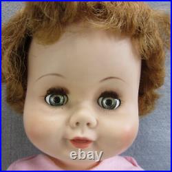 Vintage MA Kathleen Doll Follow Me Eyes Rooted Hair 22 Posable Toddler