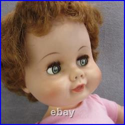 Vintage MA Kathleen Doll Follow Me Eyes Rooted Hair 22 Posable Toddler