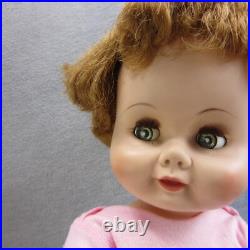Vintage MA Kathleen Doll Follow Me Eyes Rooted Hair 22 Posable Toddler