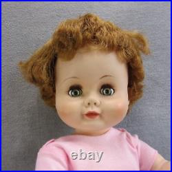 Vintage MA Kathleen Doll Follow Me Eyes Rooted Hair 22 Posable Toddler