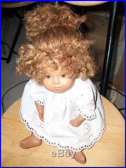 Vintage Sasha Baby Doll rerooted by Jackie Rydstrom in 2012