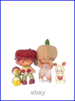 Vintage Strawberry Shortcake ALL 6 Baby Friends + Pets Collector Set- Cleaned