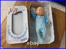 Vintage berjusa baby doll newborn boy vintage toy blue eyes Anatomically Correct