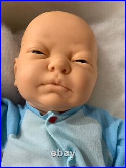 Vintage berjusa baby doll newborn boy vintage toy blue eyes Anatomically Correct