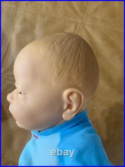 Vintage berjusa baby doll newborn boy vintage toy blue eyes Anatomically Correct