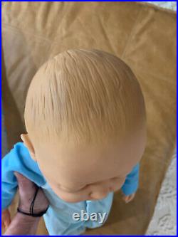 Vintage berjusa baby doll newborn boy vintage toy blue eyes Anatomically Correct