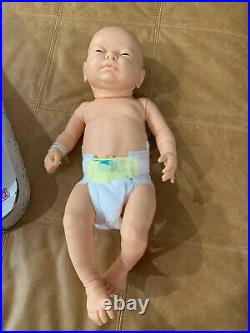 Vintage berjusa baby doll newborn boy vintage toy blue eyes Anatomically Correct