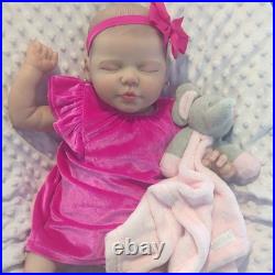 Vinyl Reborn Baby Doll Replica of Valentina, Light Complexion, Closed Eyes Vinyl Reborn Baby Doll Replica of Valentina, Light Complexion, Closed Eyes