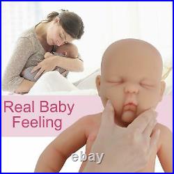 Vollence 18 inch Sleeping Full Body Silicone Baby Dolls, Not Vinyl Material Dolls