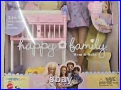 Vtg Barbie Doll 2002 Happy Family Pregnant Midge & Baby Set Up Mattel 56663 MIB