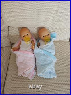 Vtg JESMAR 18 Newborn Baby Dolls Anatomically Correct Twins Boy & Girl Spain Vtg JESMAR 18 Newborn Baby Dolls Anatomically Correct Twins Boy & Girl Spain