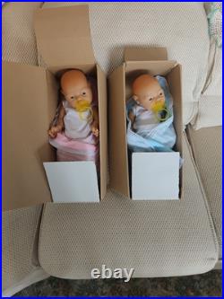 Vtg JESMAR 18 Newborn Baby Dolls Anatomically Correct Twins Boy & Girl Spain Vtg JESMAR 18 Newborn Baby Dolls Anatomically Correct Twins Boy & Girl Spain