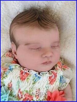 WILLIAMS NURSERY REBORN BABY GIRL DOLL Realborn Laila Asleep REALISTIC NEWBORN