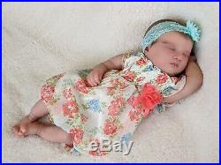 WILLIAMS NURSERY REBORN BABY GIRL DOLL Realborn Laila Asleep REALISTIC NEWBORN