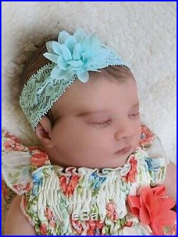 WILLIAMS NURSERY REBORN BABY GIRL DOLL Realborn Laila Asleep REALISTIC NEWBORN