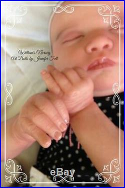 WILLIAMS NURSERY REBORN BABY GIRL DOLL Realborn Laila Asleep REALISTIC NEWBORN