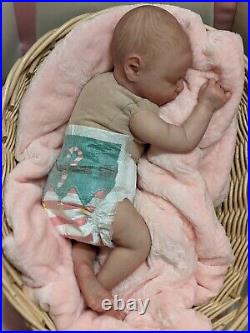 WILLIAMS NURSERY REBORN Newborn BABY GIRL BOY DOLL Realborn Macey Asleep Holiday