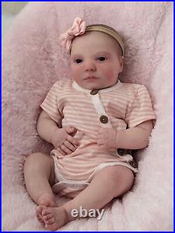 WILLIAMS NURSERY Reborn Baby GIRL Newborn Doll 19 Realborn June Awake COA