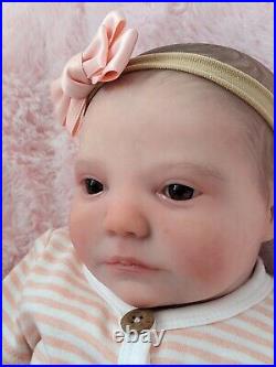 WILLIAMS NURSERY Reborn Baby GIRL Newborn Doll 19 Realborn June Awake COA