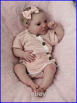 WILLIAMS NURSERY Reborn Baby GIRL Newborn Doll 19 Realborn June Awake COA