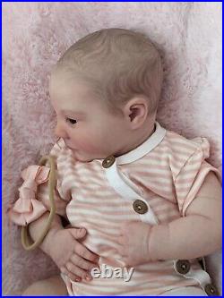 WILLIAMS NURSERY Reborn Baby GIRL Newborn Doll 19 Realborn June Awake COA