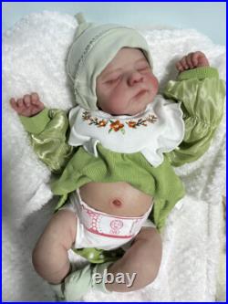 Weighted Real Looking TWINS Reborn Baby Full Vinyl Dolls Boy Girl with Belly Plate Weighted Real Looking TWINS Reborn Baby Full Vinyl Dolls Boy Girl with Belly Plate