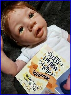 Woodland Wonders Nursery Reborn baby boy Warren sculpt by Laura Tuzio Ross