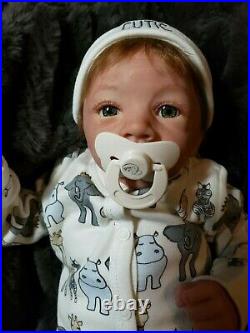 Woodland Wonders Nursery Reborn baby boy Warren sculpt by Laura Tuzio Ross