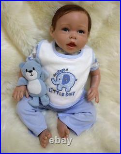 Xmas 20'' Toddler Reborn Baby Doll Lifelike Boy/Girl Newborn Bebe Kids Gift 2021
