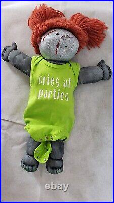 Zombie Baby Doll VTG Cabbage Patch Kids Halloween Prop Creepy OOAK Horror Art